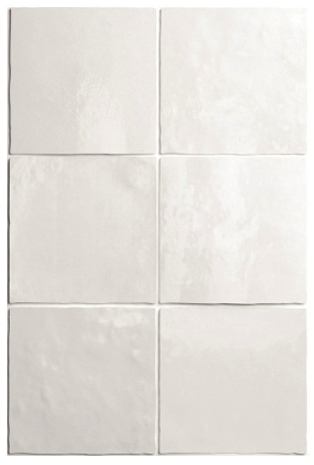 Płytki-wiejskie kwadratowe białe Equipe Artisan White 13,2x13,2 crp 85054