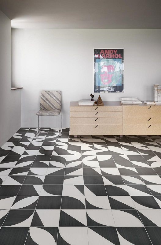 Marazzi Scenario Nero Decoro Mix 20x20 M8RK płytka podłogowa 141595