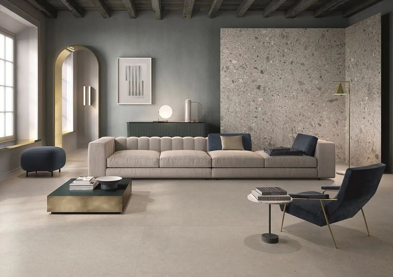 Italgraniti Silver Grain Grey Naturale 120x120 płytki gresowe imitujące beton 105139