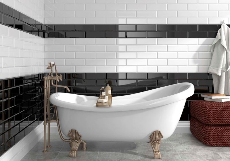 Ribesalbes Ceramica Bisel Blanco Mate 10x30 płytka ścienna 159132