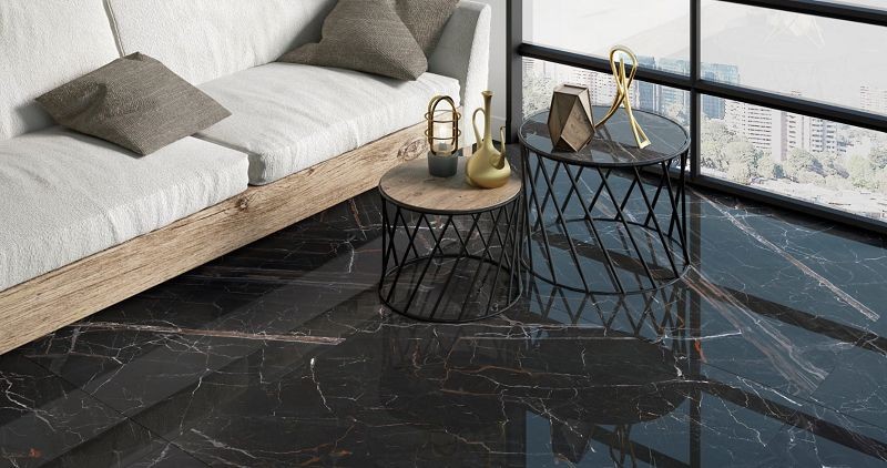 Navarti Exedra Black Pulido 120x120 płytka imitująca marmur 145006