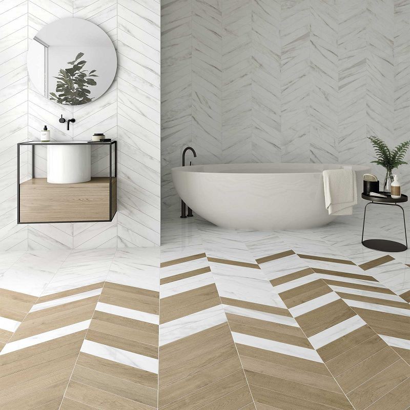 WOW Chevron A Wood Mid 9,8x52,2 płytka drewnopodobna 155664