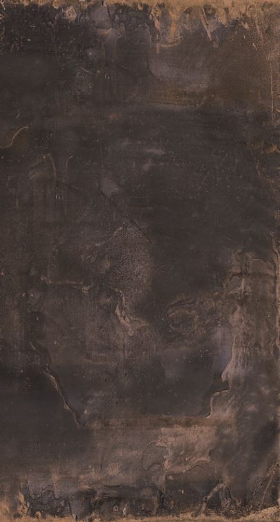 Płytki grafit przetarte ze rdzą metalizowane industrialne Sant Agostino Oxidart Black 60x120 79405