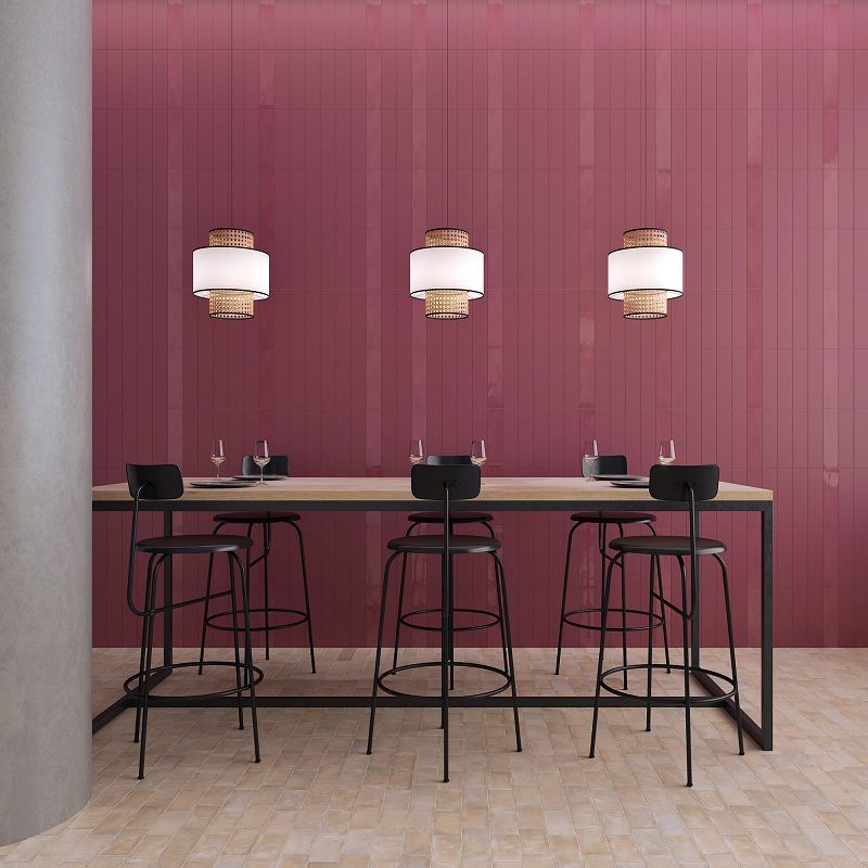 WOW Grace Berry Gloss 7,5x30 płytki ścienne cegiełki 155916