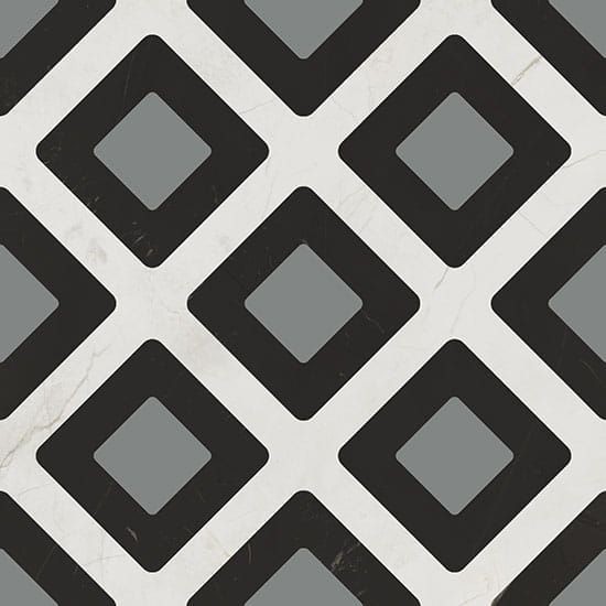 Fioranese Marmorea Intensa Deco Vague Grey 20x20 CM5203R płytki patchwork gresowe 130607