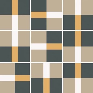 Equipe Bauhome Band Cold 20x20 płytki patchwork gresowe