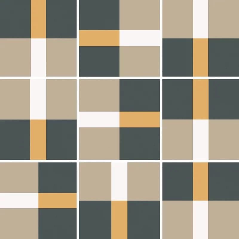 Equipe Bauhome Band Cold 20x20 płytki patchwork gresowe 126880