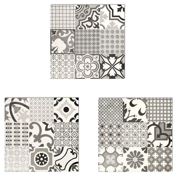 El Molino Logos Jet Negro 60x60 płytki podłogowe patchwork 156414