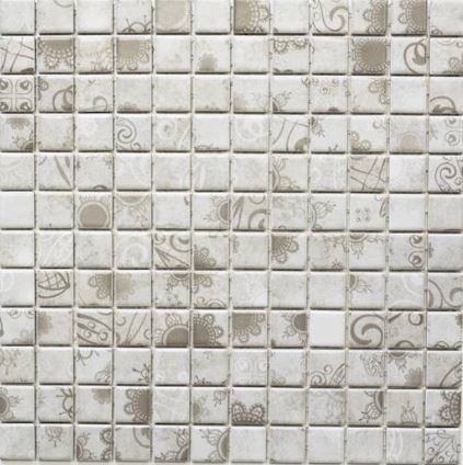 Mozaika z wzorem patchwork szara Metropol MM 0629 29,8x 29,8 85040