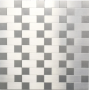 Mozaika srebrna aluminiowa mix kwadrat prostokąt Metropol MM 0113 30,5 x 30,5 79251