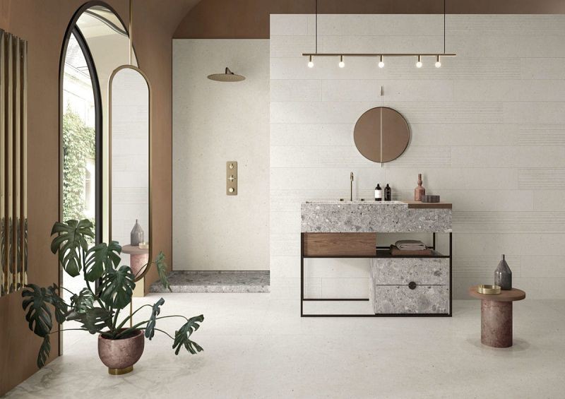 Italgraniti Silver Grain White Naturale 120x120 płytki gresowe imitujące beton 104929