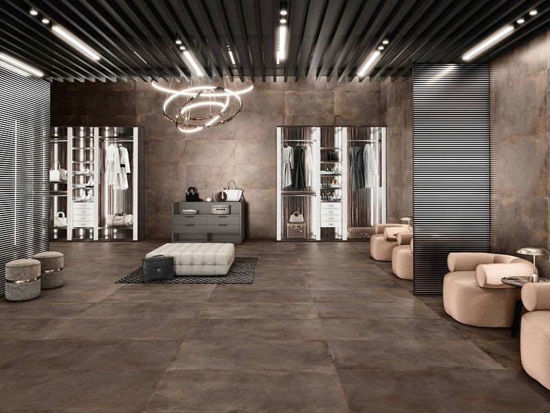 Saloni Metallo Oxido 90x90 LPC665 płytki gresowe imitujące metal 151310