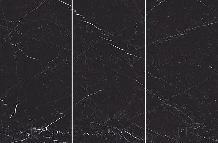 Płytki czarny marmur Florim Rex Classici di Rex Marquinia Chain Gloss A+B+C 360x240 96742