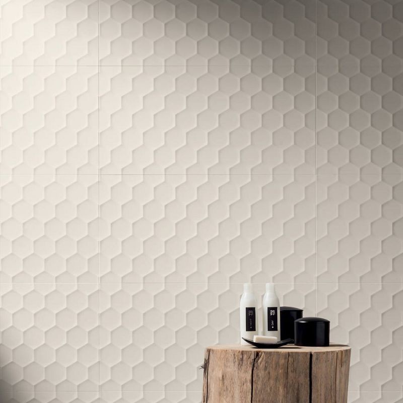 Marca Corona 4D Hexagon White 40x80 D729 płytki ścienne 142845