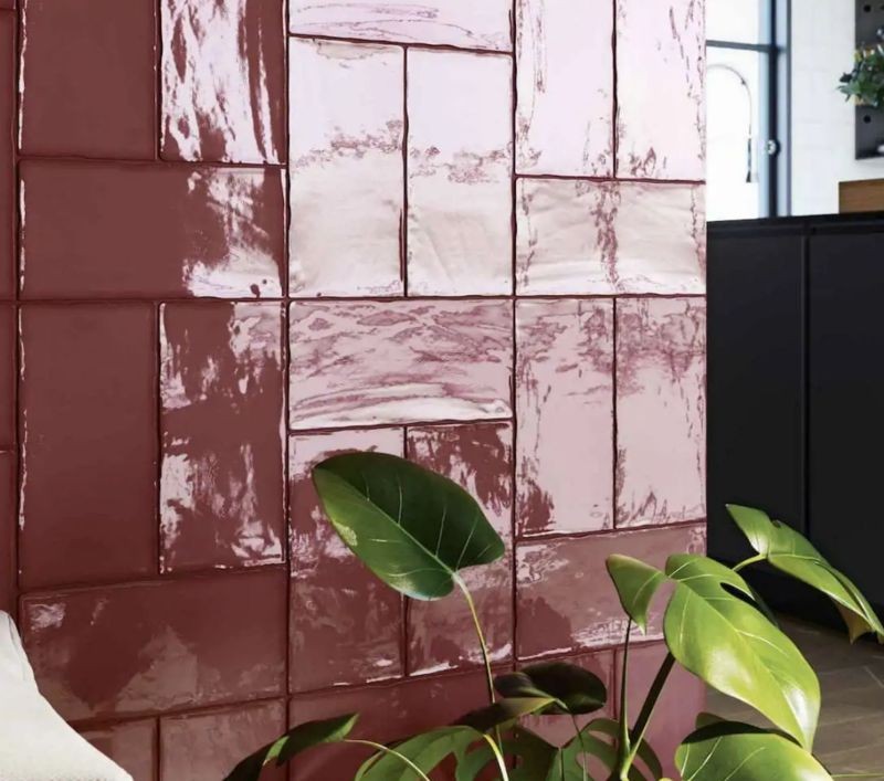Estudio Bohemia Crimson Brillo 12,5x25 płytki cegiełki 128972