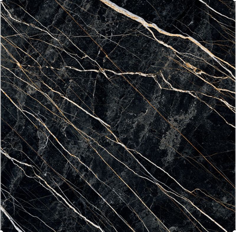 Fondovalle Infinito 2.0 Port Laurent Glossy 120x120 płytki gresowe imitujące czarny marmur 106001