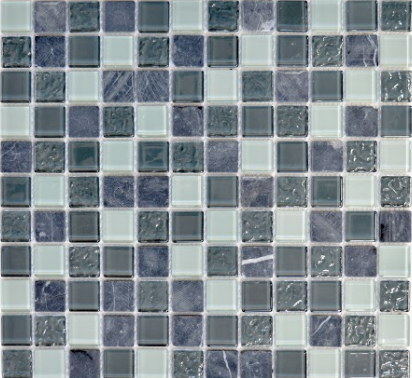 Mozaika mix szkło kamień szary niebieski kwadrat Metropol MM 0056 32,7 x 30,2 79500