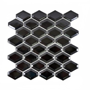 Mozaika mały czarny romb połysk Metropol MM 0537 25,2 x 26,5
