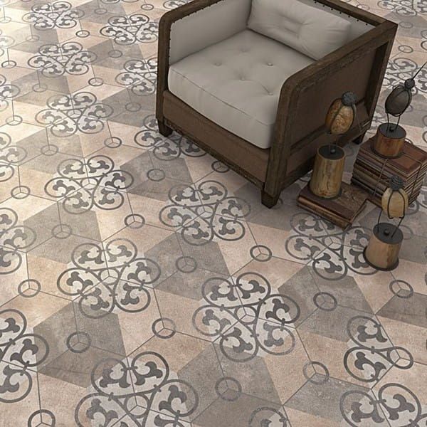 Vives Hexágono Kunashir 23x26,6 płytki heksagonalne patchwork 153424