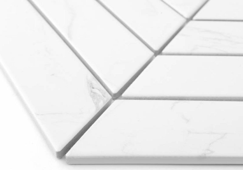 Dunin Royal Chevron Carrara Matt 31,8x22,4x7 płytki jodełki ścienne 103585