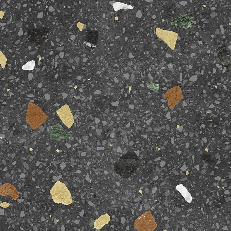 Keros Tritato Negro 25x25 płytka gresowa lastryko 135911