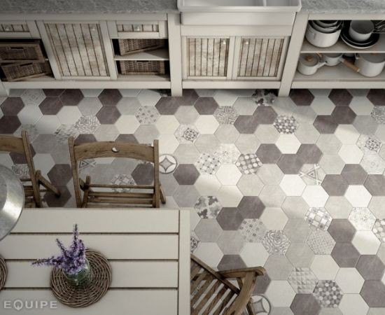 Equipe Hexatile Cement Garden Grey 17.5x20 płytka gresowa 127744