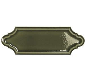 APE/Carmen Hamptons Mecox Victorian Green Crackled 5x15 płytki ścienne cegiełki dekoracyjne