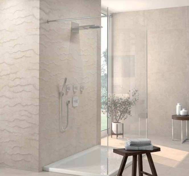 Płytki łazienkowe szare Newker Maui Grey 45X90 63731