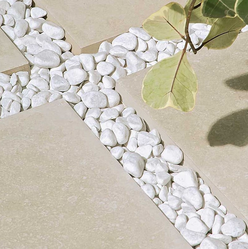 Płytki podłogowe imituące kamień beżowe matowe Sintesi Poseidon beige rett 60,0x60 x9 cp 14089