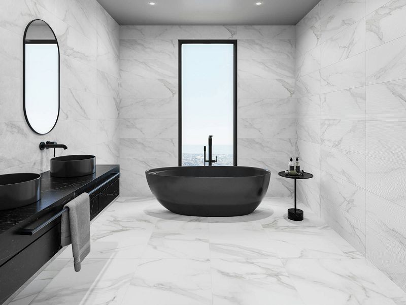 Saloni Aria Blanco 30,5x90 LGM500 płytki ścienne imitujące marmur 150604