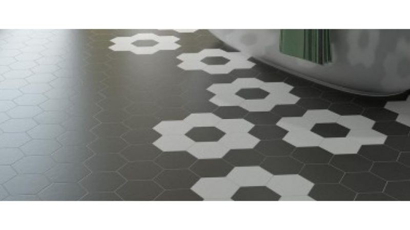 Equipe Hexatile Negro Mate 17,5x20 płytka podłogowa 158405