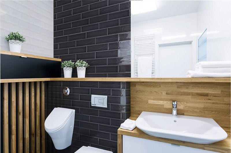 Fabresa Aria Black Brillo 10x30 płytka ścienna 129130