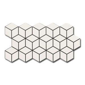 Realonda Rhombus Snow 26,5x51 płytka gresowa