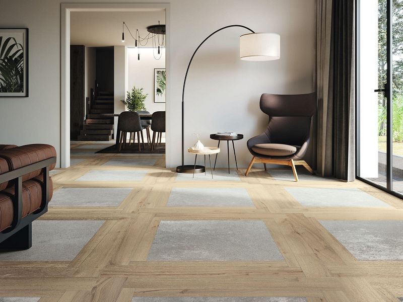 Baldocer Liverpool Duetto Teak 120x120 płytki drewnopodobne gresowe 116563