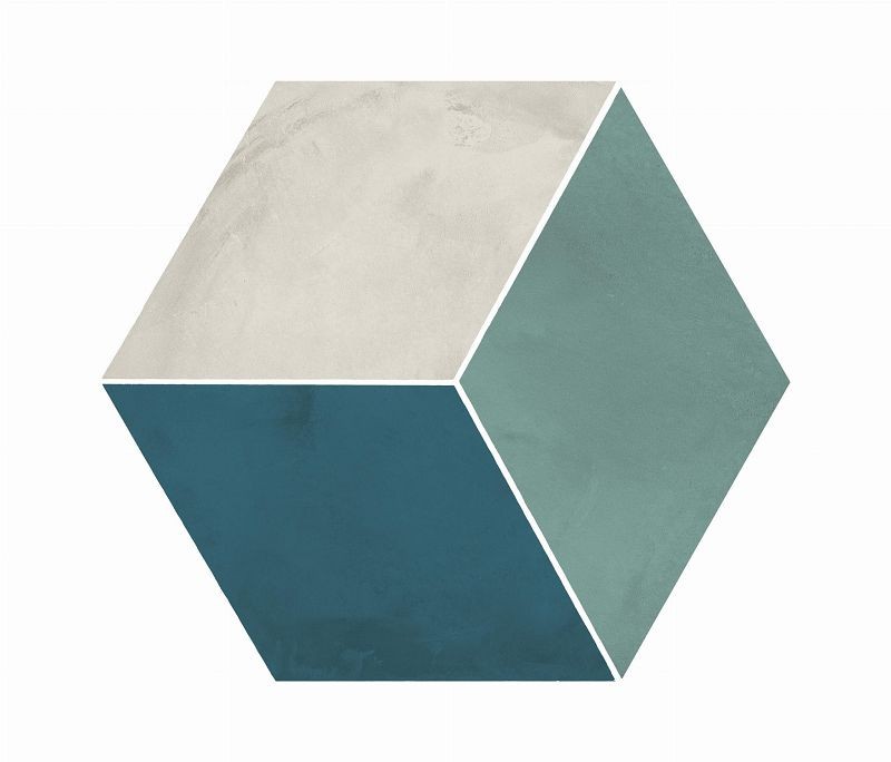 Marca Corona Terra Art Mix Oceano/Cielo Esagona 25x21,6 I415 płytki heksagonalne 144388