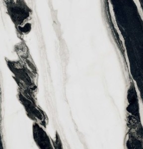 Płytki podłogowe marmur białe z czarną żyłą Florim Floor Gres B&W_Marble Wave Naturale 60x60