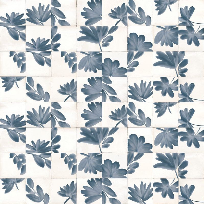 Marazzi Rice Bianco Decoro Blossom Lux 15x15 M9JA płytki cegiełki 141432