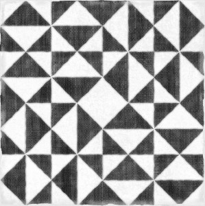 Estudio Andratx Mallorca Charcoal 15x15 płytka podłogowa patchwork