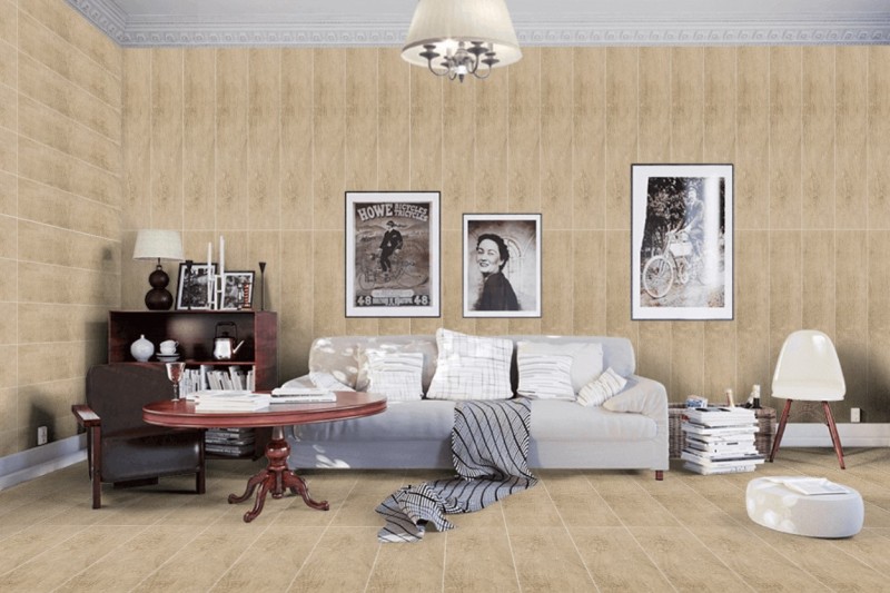 Płytki drewno sęki złoty dąb żółty Porcelanosa Manhattan Maple 29,4x120 15564