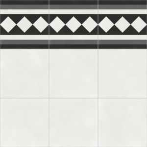Aparici Vienna White Border Natural 59,2x59,2 płytka podłogowa