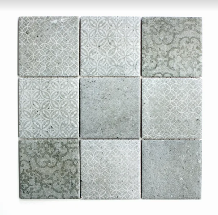 Mozaika patchwork szary wzorzysty kwadrat Metropol MM 0792 29,8 x 29,8 78076