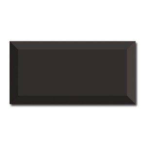 Fabresa Bevelled Negro Biselado 10x20 płytka ścienna