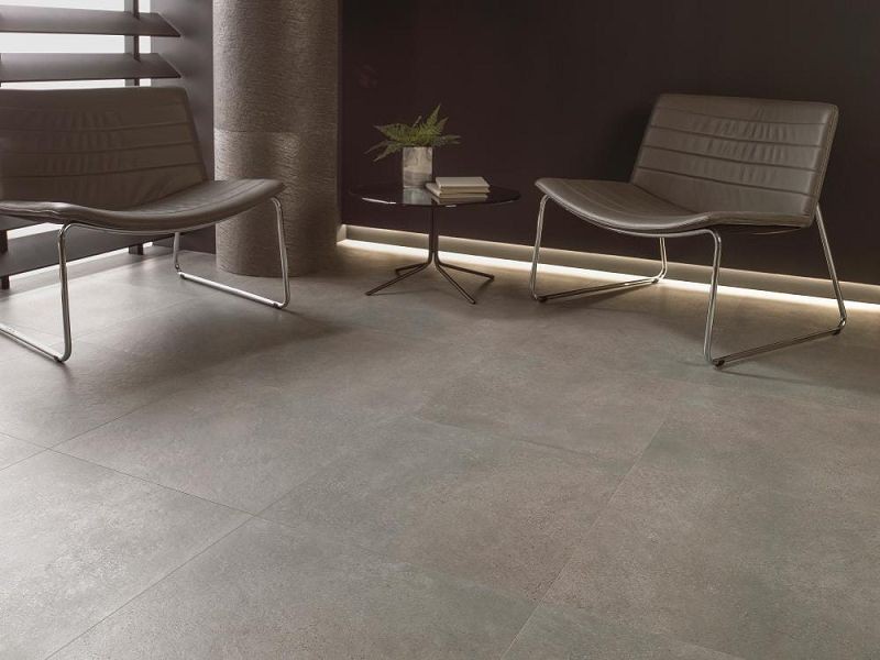 Porcelanosa Vela Black 100x100 płytki betonowe gresowe 149606