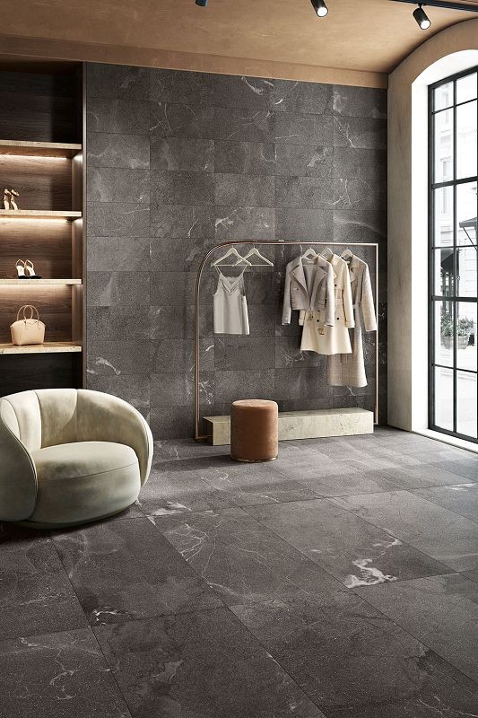 Coem Mea Lapis Nero Lucidato Rettificato 45x90 LS490LR płytki gresowe kamienne 161527