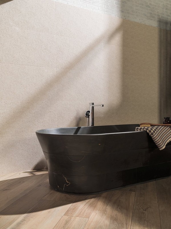 Płytki imitujące beton szary beż Porcelanosa Capri Bone 45x120 15713