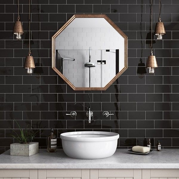 Equipe Evolution Negro 7,5x15 płytki ścienne 127585
