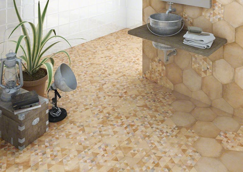 Vives Laverton Hexágono Benenden Multicolor 23x26,6 płytki patchworkowe gresowe 107564