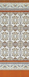 Płytki patchworkowe Mainzu Zócalo Coimbra y Evora Evora Marrón 15x20