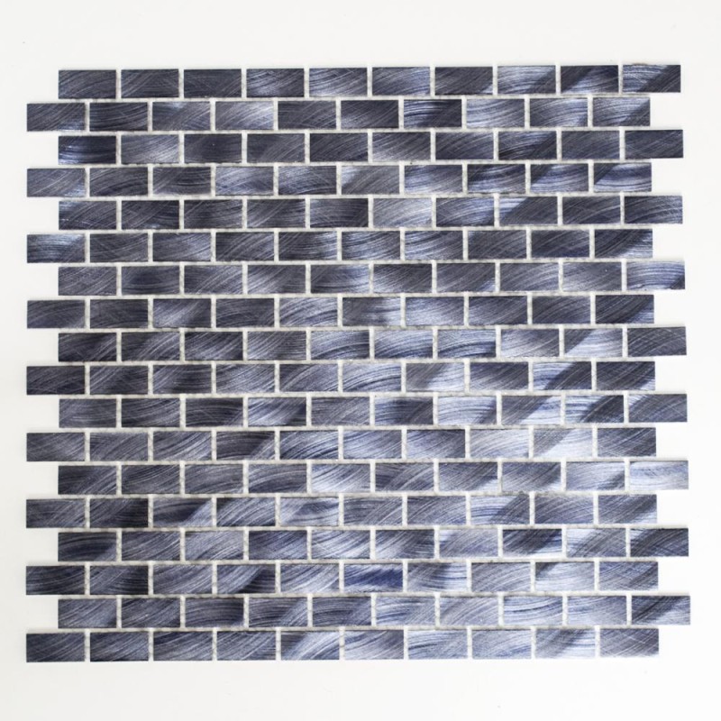 Mozaika aluminiowa czarna cegiełka Metropol MM 0317 30,6 x 32,4 103065