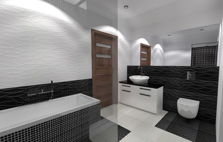 Saloni Fluctus Blanco 30x90 KCZ500 płytka ścienna 150965